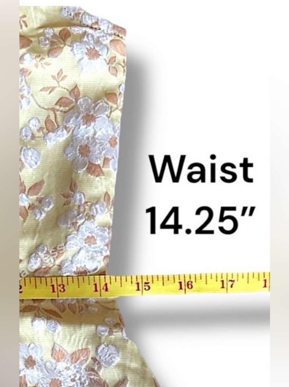 NWT Lulus Favorite Song Yellow Floral Jacquard Off-The-Shoulder Mini Dress M - Picture 8 of 9